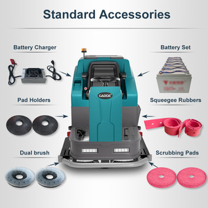 GAOGE X96 Lavasciuga Pavimenti a Bordo ad Alta Efficienza con Doppia Spazzola a Guida Automatica, Attrezzatura per la Pulizia con Certificazione CE ISO - Product Image 4