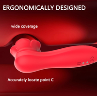 Frauen Erwachsenen-Sexspielzeug Gelance Rose Vibrator 9 Vibrationsmodi LED-Anzeige IPX7 Wasserdicht Magnetisches USB-Laden Fernbedienung