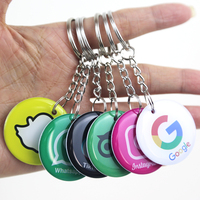 Etiquetas de llavero NFC con logotipo personalizado, iconos de redes sociales, tarjetas mini epoxi impermeables para control de acceso