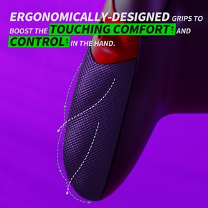 Agarraderas Laterales de Goma FLEXOR Rojo Escarlata + Kit de Bloqueo de Gatillo Inteligente para Control de Xbox Series X S - Product Image 6