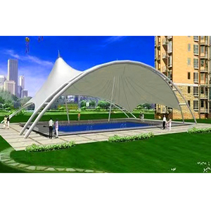 Couverture de piscine en membrane architecturale tendue en PVDF, structure de natatorium extérieure, tente pour piscine, fabrication chinoise - Product Image 3