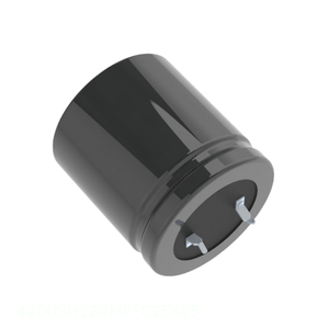 Condensateur à traversée de canal, à électrolyte, en aluminium, 220 µF, 20 %, 420 V, radial, 220 µF 420USH220MEFC25X25 - Product Image 1