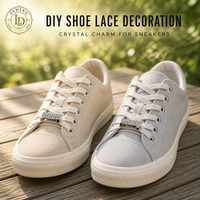 Épingle de sécurité dorée pour chaussures, breloque cœur, nœud, épingle à lacets, broche décorative, accessoires de chaussures pour femmes, baskets, personnalisable OEM