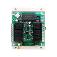 Interrupteur à télécommande sans fil DC 12V AC 220V, relais 6 canaux, contrôle industriel pour portes, fenêtres, code roulant