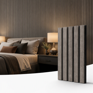 Pannelli Acustici in Impiallacciatura di Legno Naturale, Parete <span class=keywords><strong>a</strong></span> Doghe in Legno Akupanels per <span class=keywords><strong>Casa</strong></span>, Ufficio, <span class=keywords><strong>Studio</strong></span>, Decorazione Murale Insonorizzante - Product Image 1