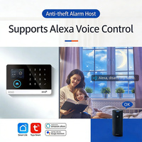 Système d'alarme Wi-Fi Tuya, système de sécurité intelligent sans fil pour la maison avec alerte par application téléphonique, compatible avec Alexa pour maison et appartement