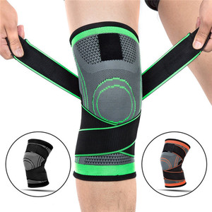 Genouillère de sport ajustable en nylon élastique personnalisée avec sangle de compression – Meilleure vente - Product Image 6