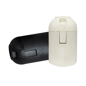Bán Buôn Đen Trắng Giữ Đèn Nhựa Đèn <span class=keywords><strong>E27</strong></span> E14 Ánh Sáng Bóng Đèn Ổ Cắm - Product Image 5