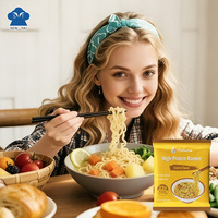 Nouilles en sachet saveur curry 64g, riches en protéines, à base de plantes, non frites, faibles en gras, faibles en glucides, repas sain