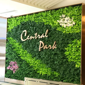 Jardín <span class=keywords><strong>vertical</strong></span> decoración de pared verde panel de fondo verde césped artificial pared a prueba de UV pared verde - Product Image 1