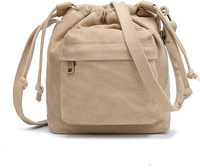 Sac à bandoulière en toile tendance incontournable pour étudiantes, grande capacité, idéal pour les fournitures scolaires, mini-tablettes, léger pour le campus