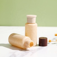 Mini bouteille de shampoing biodégradable 30ml 50ml Mini bouteilles à presser en plastique anti-fuite couvercles rechargeables conteneurs de savon liquide pour le corps