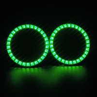 Feu de brouillard général LED yeux d'ange blanc avec lentille 12v feux diurnes éclairage de voiture