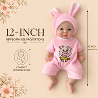 BAkwbwBY Poupée Reborn 12 Pouces Silicone Intégral Caucasienne Bébé Nouveau-Né Réaliste Collection OEM ODM Grossiste Fournisseur