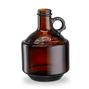 Cam ambalaj 64 Oz galon şişeleri büyük fermente sürahi kaliforniya tarzı demlenmiş bira Growler kavanoz şişeleri üreticisi