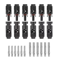 Conector Solar para Panel Solar IP67 IP68 Resistente al Agua 1000V 1500V 30A 35A 45A para Sistema Fotovoltaico
