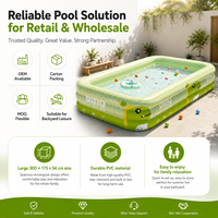 Piscine gonflable, piscine gonflable pour enfants, piscines extérieures, piscine gonflable épaissie multi-tailles pour jardin