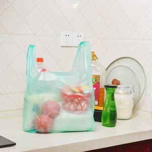 Biodegradable T-Shirt Bags with Handles PBAT <b>Material</b> Bulk <b>Packaging</b> for Business & Shopping Use Customizable - Product Image 5