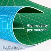 Tapis de découpe PVC auto-cicatrisant double face pour loisirs créatifs, format A1, impression personnalisée, respectueux de l'environnement, Keep Smiling