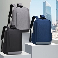 Sac à dos pour homme, idéal pour les voyages d'affaires, imperméable, simple, avec port USB, léger, pour ordinateur portable, tendance et en stock