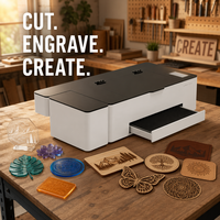 Machine de découpe laser 60W pour prototypes d'emballages, boîtes cadeaux, carton, acrylique, bois et production de petites séries pour atelier