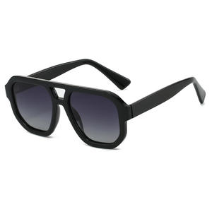 Twooo T12607 polarize UV400 güneş gözlüğü için yeni çift ışın <span class=keywords><strong>Pilot</strong></span> avrupa amerika birleşik devletleri yüksek kalite CP Pin büyük çerçeve - Product Image 6