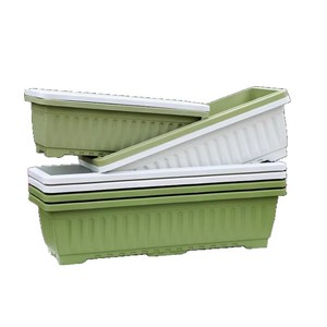 Jardinera Rectangular de Plástico 78657fgsg, Maceta Moderna para Interiores - Product Image 2