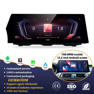 NOUVEAU Écran Android 14 Carplay 15,5 pouces Snapdragon 680 1920*720 HD pour BMW Série 5 F10 F11 F18 2011-2012 2017 <span class=keywords><strong>Radio</strong></span> FM Navi <span class=keywords><strong>GPS</strong></span> - Product Image 1