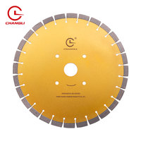 Lames de scie circulaires diamantées Changli Industrial Nitride 400 mm (16 pouces) à rainure pour découpe humide du béton, qualité professionnelle OEM