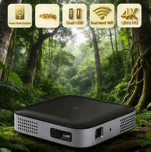 Projecteur Android 11 4K à courte focale et design <span class=keywords><strong>portable</strong></span> |   Cinéma maison |   Grand écran <span class=keywords><strong>de</strong></span> 100 pouces |   Expérience <span class=keywords><strong>de</strong></span> visionnement immersive - Product Image 1