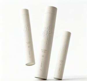 Zen Incense Stick <b>Paper</b> Tube <b>Packaging</b> Craft <b>Paper</b> Embossing Hot Stamping Recyclable Gift Box - Product Image 2