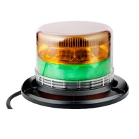 Nouvelle lampe stroboscopique multi-tension à clignotement rapide, balise LED magnétique bicolore ambre-vert pour la sécurité des chantiers, certifiée ECE R10