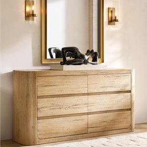 <span class=keywords><strong>Commode</strong></span> de rangement Rhoohill en chêne blanc massif, style américain, avec 6 tiroirs, pour chambre à coucher, commodes de luxe pour vêtements - Product Image 1