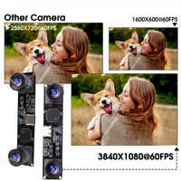 Caméra stéréo 3D 3840X1080P 60FPS, module de caméra USB haute vitesse, caméra à double objectif synchrone pour vision 3D VR