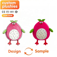 Produsen Bantal Boneka Buah Naga Kustom Grosir Bantal Hewan Isi Lembut Mainan Pelukan Anak-Anak yang Nyaman Boneka Keluarga yang Lucu