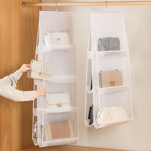 8 Pocket <b>Foldable</b> Handbag Storage Hanging <b>Bag</b>, Clear Visible Shelf Organizer, Universal for Closet Bedroom Family Home Use - Product Image 4