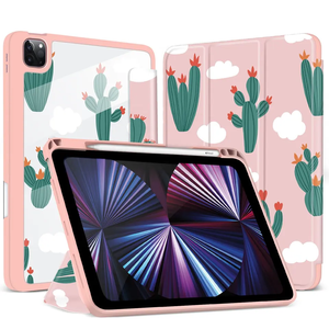 NOUVEAU Vente à chaud OEM Floral Tri-fold Holder Leather Tablet Case For <span class=keywords><strong>iPad</strong></span> Mini With Pencil Shockproof Tablet Cover For <span class=keywords><strong>iPad</strong></span> 11 Pro - Product Image 2