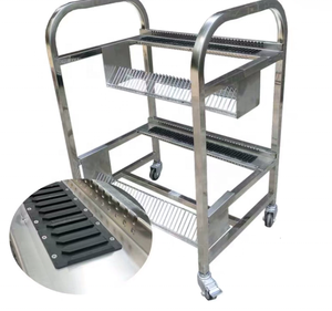 Yamaha Ye12/ys24/ys88/यs100/ysm20/ys40/ysm40 स्टेनलेस स्टील स्ट फीडर भंडारण ट्रॉली गाड़ी गाड़ी - Product Image 1