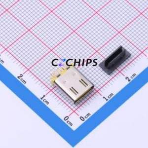 HC-TYPE-C-14P-VS10.0D-3A-F1.6-Y-02 USB Connector Through hole Component (THT) Connector Type-C USB 3.1 Female Through Hole - Product Image 1