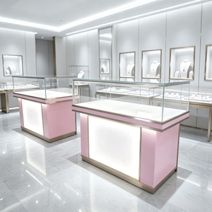 Meubles de magasin de bijoux sur mesure, vitrines en verre, comptoirs d'exposition LED pour boutique de luxe - Product Image 1