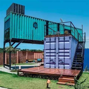 Casa de contenedores modulares de paquete plano, prefabricada móvil, plegable para edificio de oficinas, escuela, Hospital, centro comercial, Hotel, uso al aire libre rápido - Product Image 3