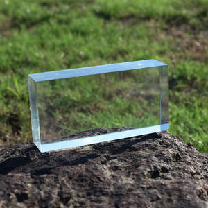 K9 cristal sólido vidro fundido tijolo cristal transparente fusível tijolos de vidro para partição de parede do hotel - Product Image 6