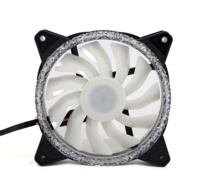Ventilateur de boîtier PC RGB double face 120mm 5V 3pin Quiet AURA SYNC Colorful COMPUTER Pc Gaming Cooler Cooling LED ARGB Fan