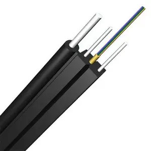 FTTH-Cable de acero autoportante tipo FRP, Cable de caída de modo único de 2 núcleos, 4 núcleos, Cable de fibra óptica GJYXCH