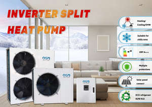 顶部3 ~ 12kw R32 R290 EVI房屋加热冷却DC变频空气对水热泵热水器热泵分体式寒冷地区 - Product Image 2