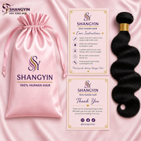 Boîte d'emballage pour extensions de cheveux biodégradables sur mesure, boîte en papier rigide avec logo en feuille d'or et doublure en satin, emballage cadeau de luxe