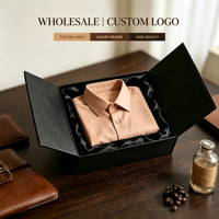 Boîte magnétique rigide à double porte, doublée de papier kraft écologique, avec gaufrage, emballage cadeau de luxe pour parfum, vente en gros