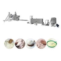Chaîne de production de poudre de riz instantanée automatique, extrudeuses, machines de fabrication de poudre nutritive, ligne de production de purée pour bébés