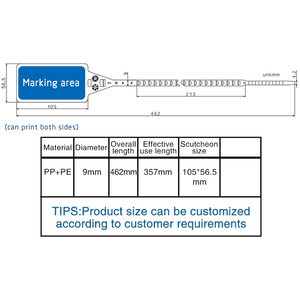 BCP107 Premium Plastic Seal Tag Logistics Transportation Plastic <b>Security</b> Seal Flag Number Custom Tamper Proof Plastic Seal - Product Image 3