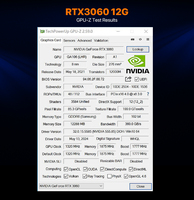 2024 nouvelle carte graphique Geforce RTX 3060 12 Go PC Turbo GPU RTX 3060 GDDR6 192 bits 8 broches Founders Edition carte graphique